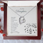 Forever Love Necklace with On Demand Message Card For Daughter