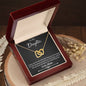 Interlocking Hearts Necklace For Daughter (Yellow & White Gold Variants)