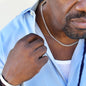 A chain for any occasion, strong chain will be a favorite to wear available in polished stainless steel or 14K yellow gold