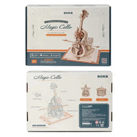 Load image into Gallery viewer, Magic Cello 3D Wooden Puzzle Music Box
