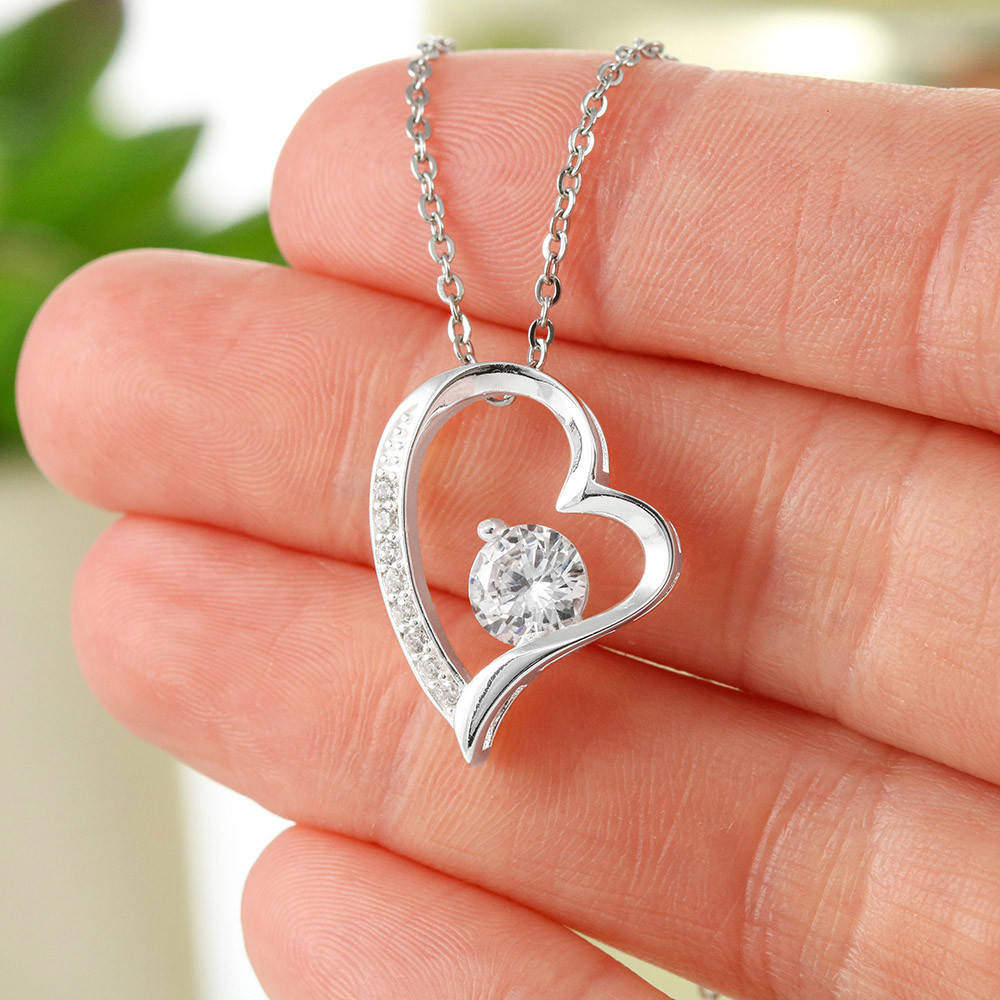 Message card and Forever Love Necklace that shows your love for her