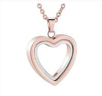 Load image into Gallery viewer, Peach Heart Multi-Color Memorial Locket
